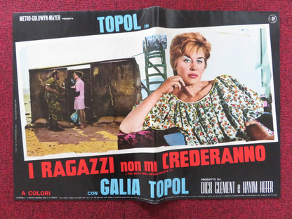 THE BOYS WILL NEVER BELIEVE IT - I ITALIAN FOTOBUSTA POSTER TOPOL CHANCE 1971 Rendezvous Cinema Movie posters