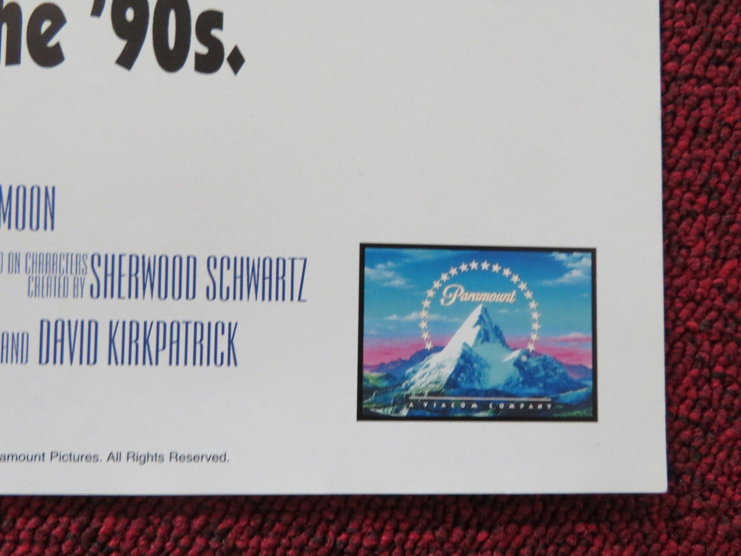 THE BRADY BUNCH MOVIE VHS VIDEO POSTER SHELLY LONG GARY COLE 1995 Rendezvous Cinema Movie posters