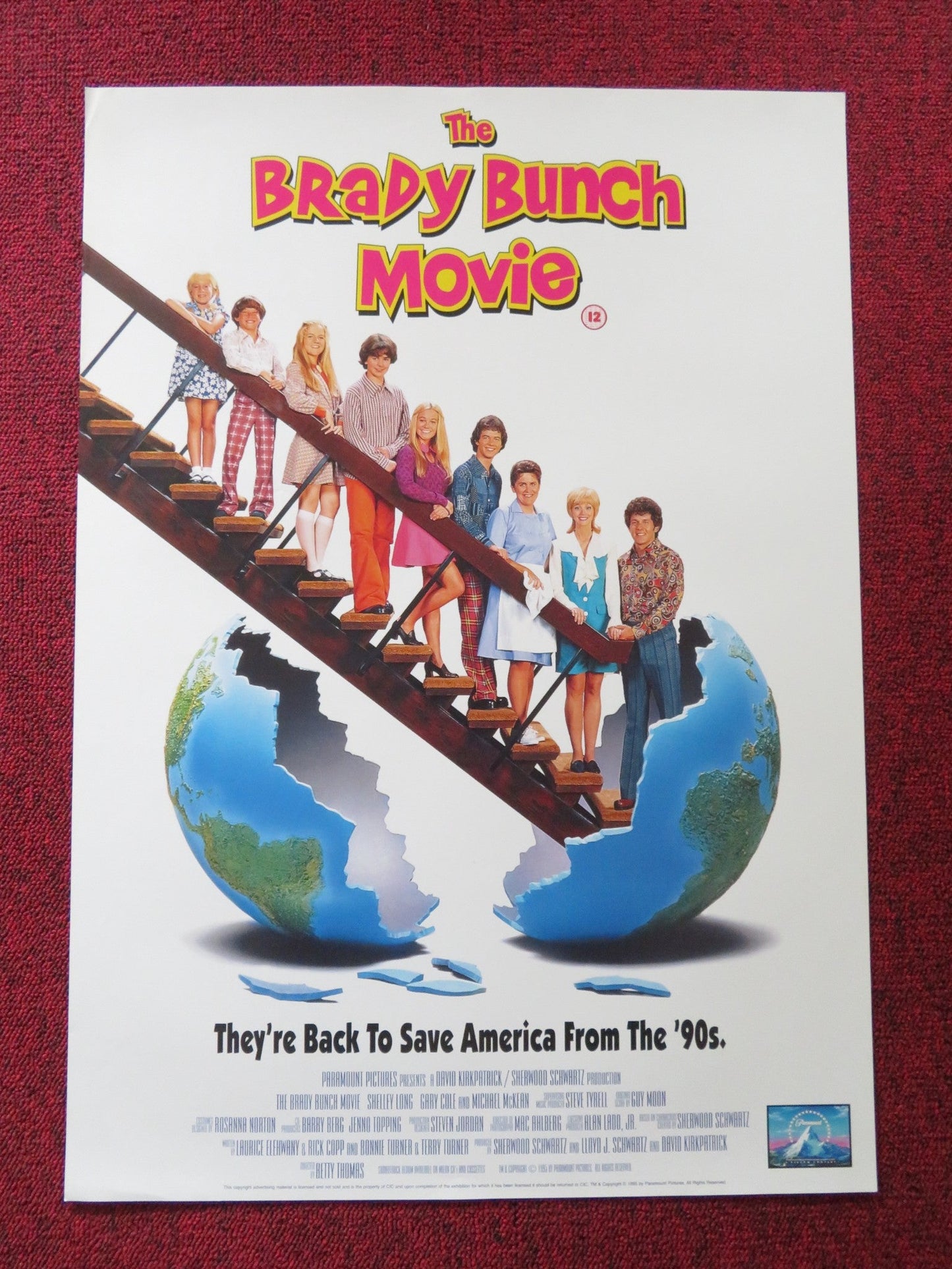 THE BRADY BUNCH MOVIE VHS VIDEO POSTER SHELLY LONG GARY COLE 1995 Rendezvous Cinema Movie posters