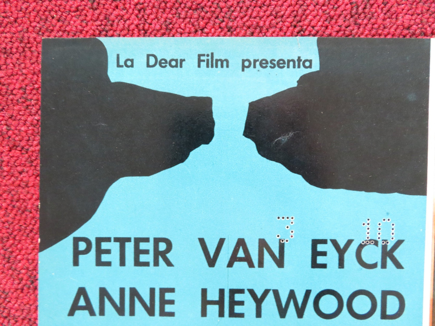 THE BRAIN - A ITALIAN FOTOBUSTA POSTER PETER VAN EYCK ANNE HEYWOOD 1962 Rendezvous Cinema Movie posters