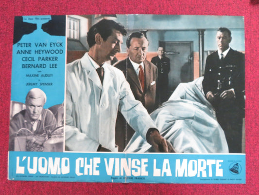 THE BRAIN - A ITALIAN FOTOBUSTA POSTER PETER VAN EYCK ANNE HEYWOOD 1962 Rendezvous Cinema Movie posters