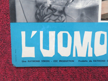 THE BRAIN - B ITALIAN FOTOBUSTA POSTER PETER VAN EYCK ANNE HEYWOOD 1962 Rendezvous Cinema Movie posters