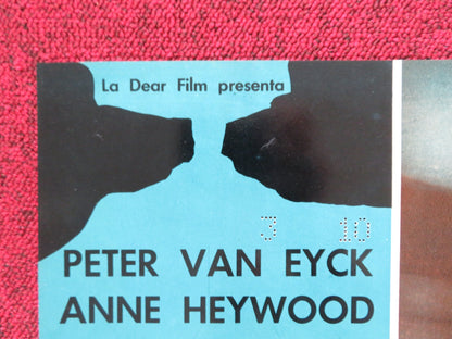 THE BRAIN - C ITALIAN FOTOBUSTA POSTER PETER VAN EYCK ANNE HEYWOOD 1962 Rendezvous Cinema Movie posters