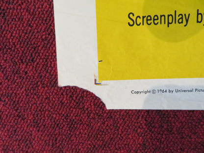 THE BRASS BOTTLE FOLDED US ONE SHEET POSTER TONY RANDALL BURL IVES 1964 Rendezvous Cinema Movie posters