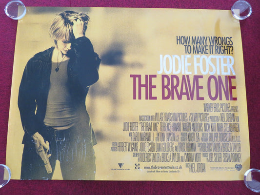 THE BRAVE ONE UK QUAD ROLLED POSTER JODIE FOSTER TERRENCE HOWARD 2007 Movie posters