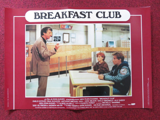 THE BREAKFAST CLUB - D ITALIAN FOTOBUSTA POSTER ESTEVEZ RINGWALD SHEEDY 1985 Rendezvous Cinema Movie posters