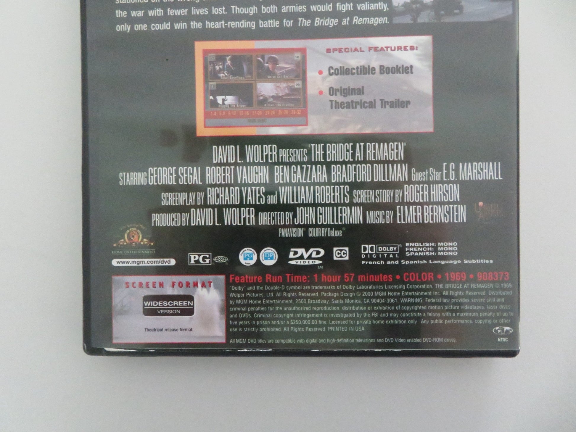 THE BRIDGE AT REMAGEN (DVD) GEORGE SEGAL ROBERT VAUGHN 1969 REGION 1 Movie posters