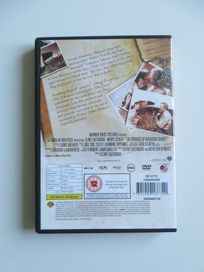 THE BRIDGES OF MADISON COUNTY (DVD) CLINT EASTWOOD MERYL STREEP 1995 REGION 2 - Rendezvous Cinema
