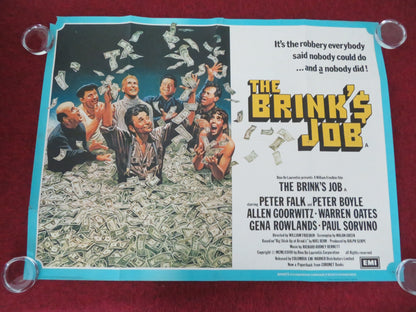 The Brink's Job UK Quad Rolled Poster Peter Falk Peter Boyle 1978 Movie posters