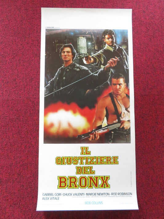 THE BRONX EXECUTIONER ITALIAN LOCANDINA POSTER GABRIEL GORI CHUCK VALENTI 1989 Rendezvous Cinema Movie posters