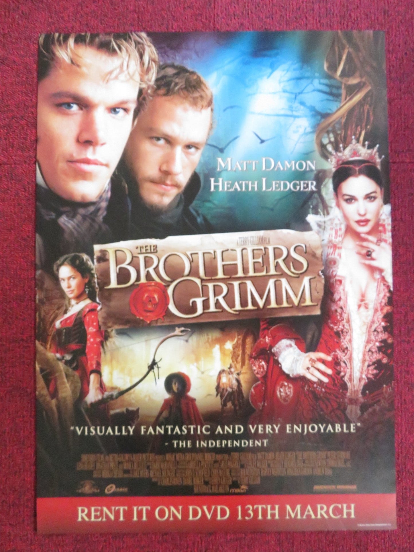 THE BROTHERS GRIMM DVD POSTER MATT DAMON HEATH LEDGER 2005 Rendezvous Cinema Movie posters