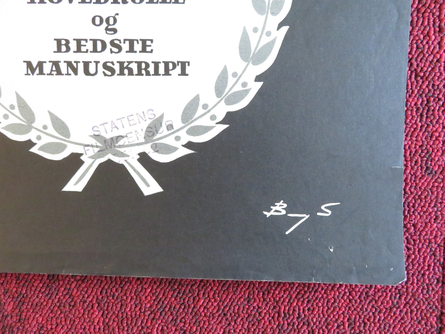 THE BROWNING VERSION DANISH POSTER ROLLED MICHAEL REDGRAVE JEAN KENT 1951 Rendezvous Cinema Movie posters