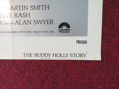 THE BUDDY HOLLY STORY FOLDED US ONE SHEET POSTER GARY BUSEY DON STROUD 1978 Rendezvous Cinema Movie posters