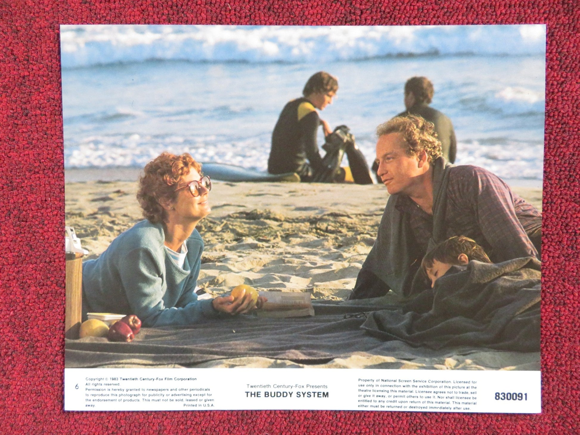 THE BUDDY SYSTEM - 6 LOBBY CARD RICHARD DREYFUSS SUSAN SARANDON 1983 Rendezvous Cinema Movie posters