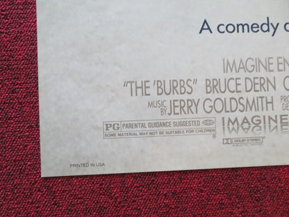 THE 'BURBS FOLDED US ONE SHEET POSTER TOM HANKS CARRIE FISHER 1989 Rendezvous Cinema Movie posters