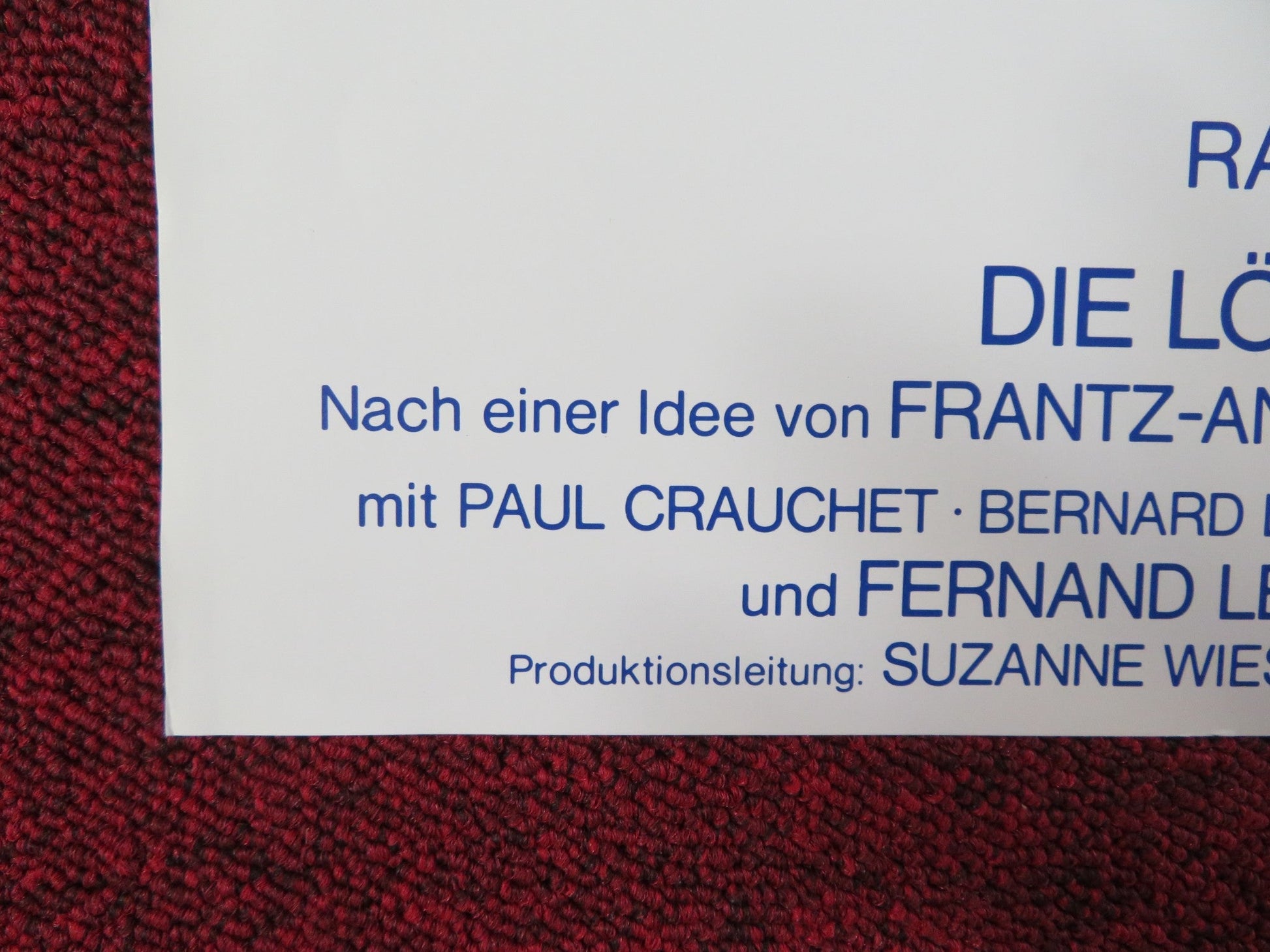 THE BURNED BARNS GERMAN A1 POSTER FOLDED ALAIN DELON SIMONE SIGNORET 1974 Rendezvous Cinema Movie posters