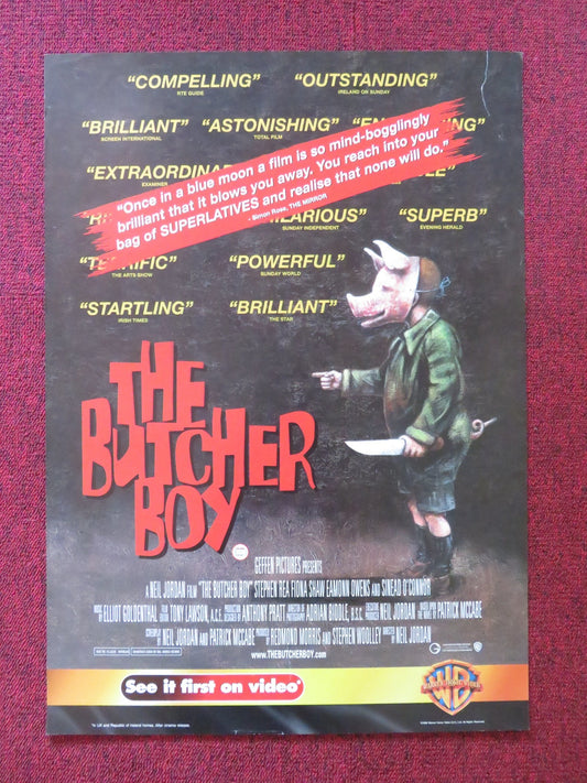 THE BUTCHER BOY VHS VIDEO POSTER EAMONN OWENS SEAN MCGINLEY 1997 Rendezvous Cinema Movie posters