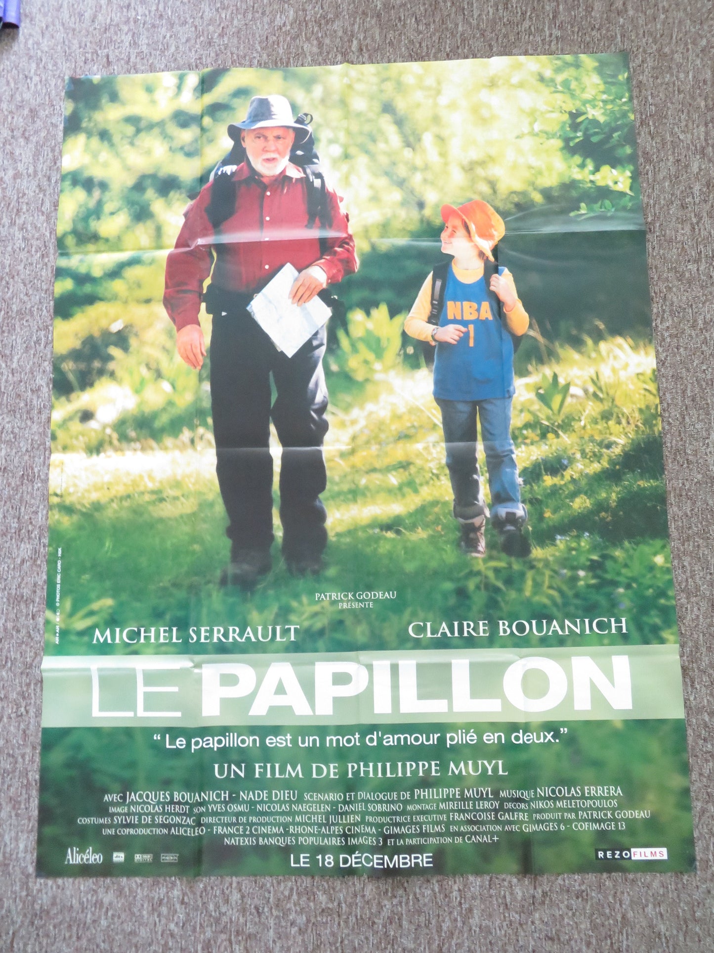 The Butterfly French Grande Poster Michel Serrault Claire Bouanich 2002 Movie posters