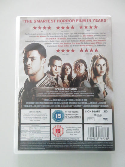 The Cabin in the Woods (DVD) Chris Hemsworth Kristen Connolly 2011 Region 2 Movie posters