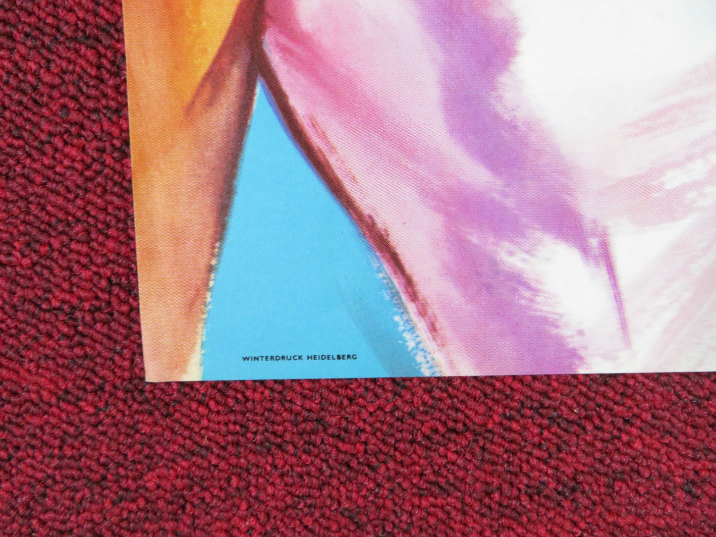 THE CABINET OF CALIGARI GERMAN A1 POSTER FOLDED GLYNIS JOHNS DAN O'HERLIHY 1962 Rendezvous Cinema Movie posters