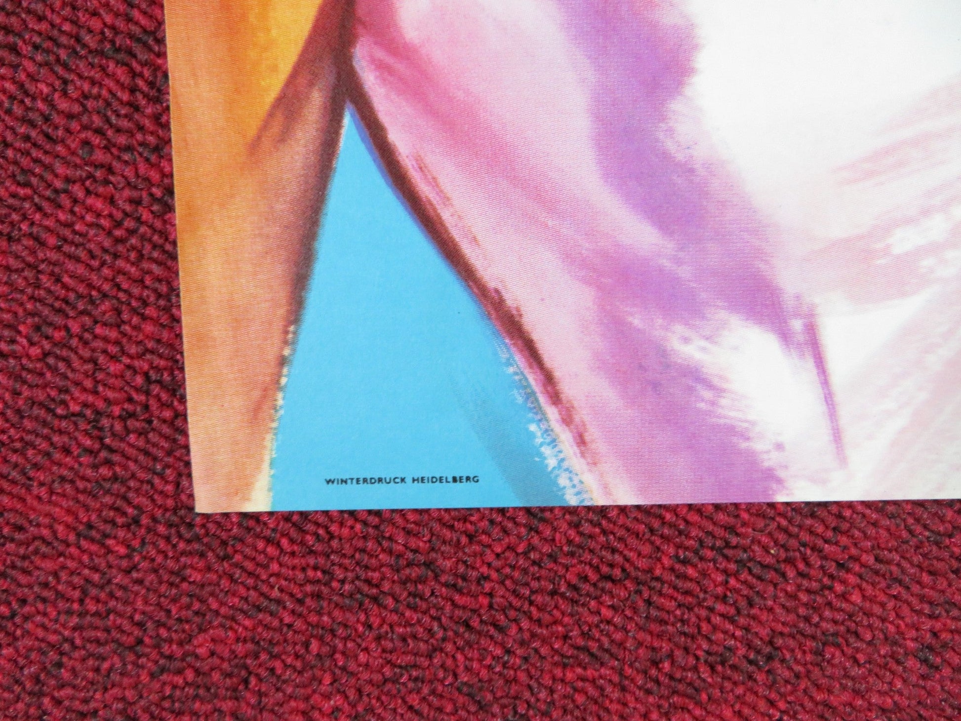 THE CABINET OF CALIGARI GERMAN A1 POSTER FOLDED GLYNIS JOHNS DAN O'HERLIHY 1962 Rendezvous Cinema Movie posters