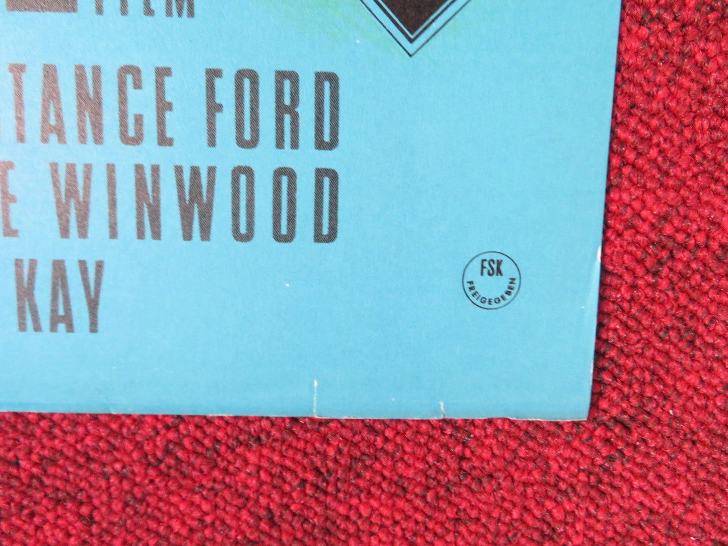 THE CABINET OF CALIGARI GERMAN A1 POSTER FOLDED GLYNIS JOHNS DAN O'HERLIHY 1962 Rendezvous Cinema Movie posters