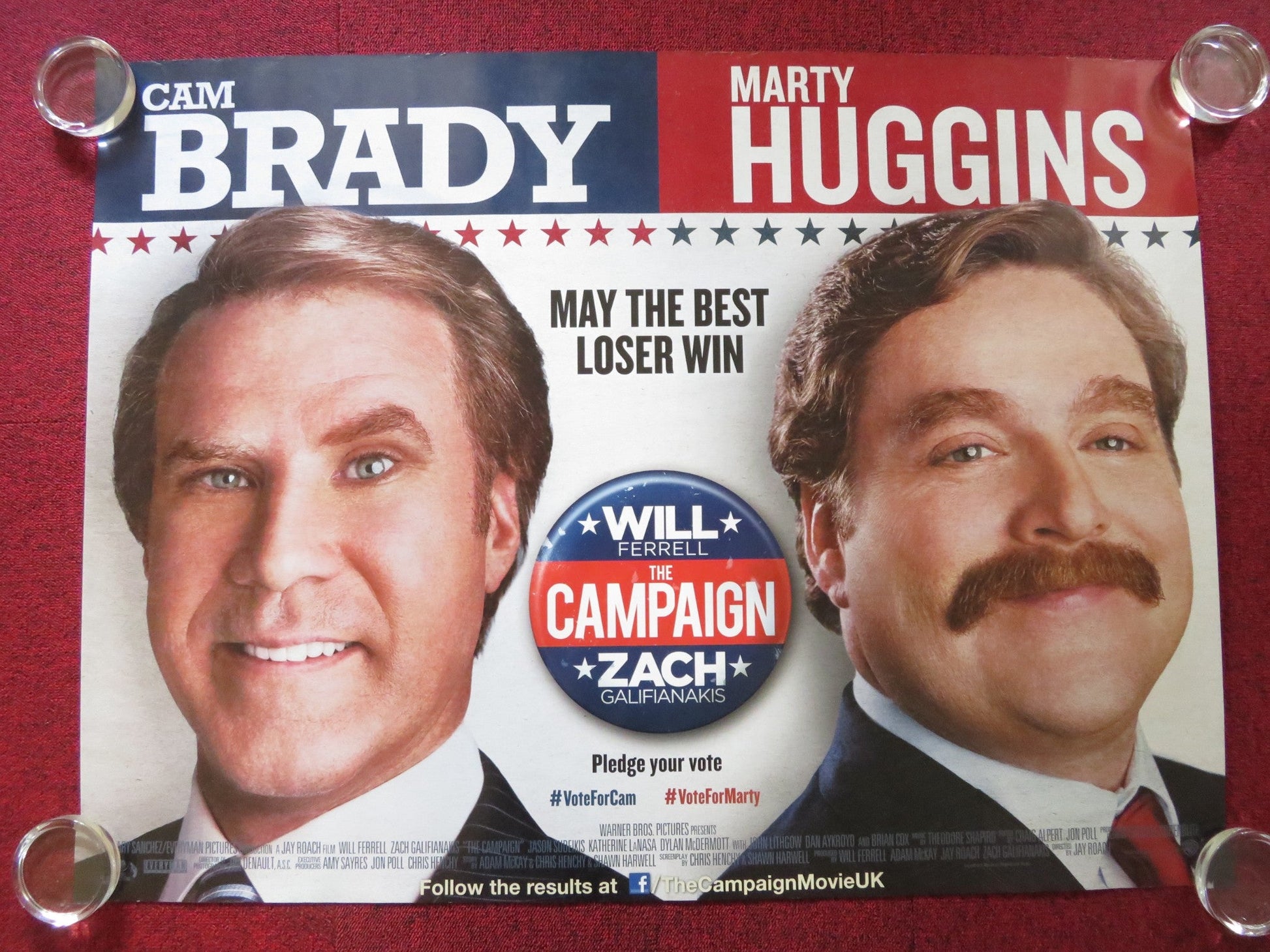 THE CAMPAIGN UK QUAD ROLLED POSTER WILL FERRELL ZACH GALIFIANAKIS 2012 Rendezvous Cinema Movie posters