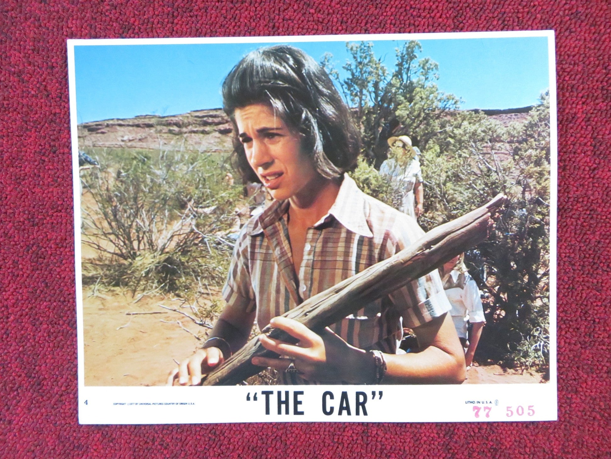 THE CAR - 4 LOBBY CARD JAMES BROLIN KATHLEEN LLOYD 1977 Rendezvous Cinema Movie posters