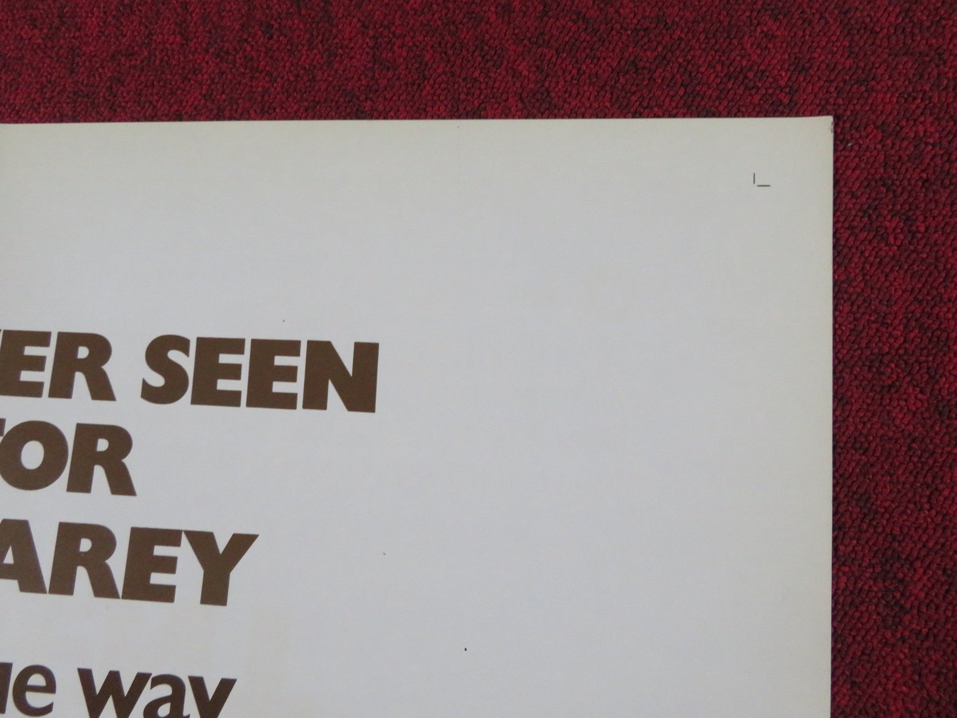 THE CAREY TREATMENT FOLDED US ONE SHEET POSTER JAMES COBURN J. O'NEILL 1972 Rendezvous Cinema Movie posters