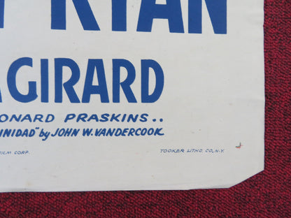 THE CARIBBEAN MYSTERY FOLDED US ONE SHEET POSTER JAMES DUNN SHEILA RYAN 1945 Rendezvous Cinema Movie posters