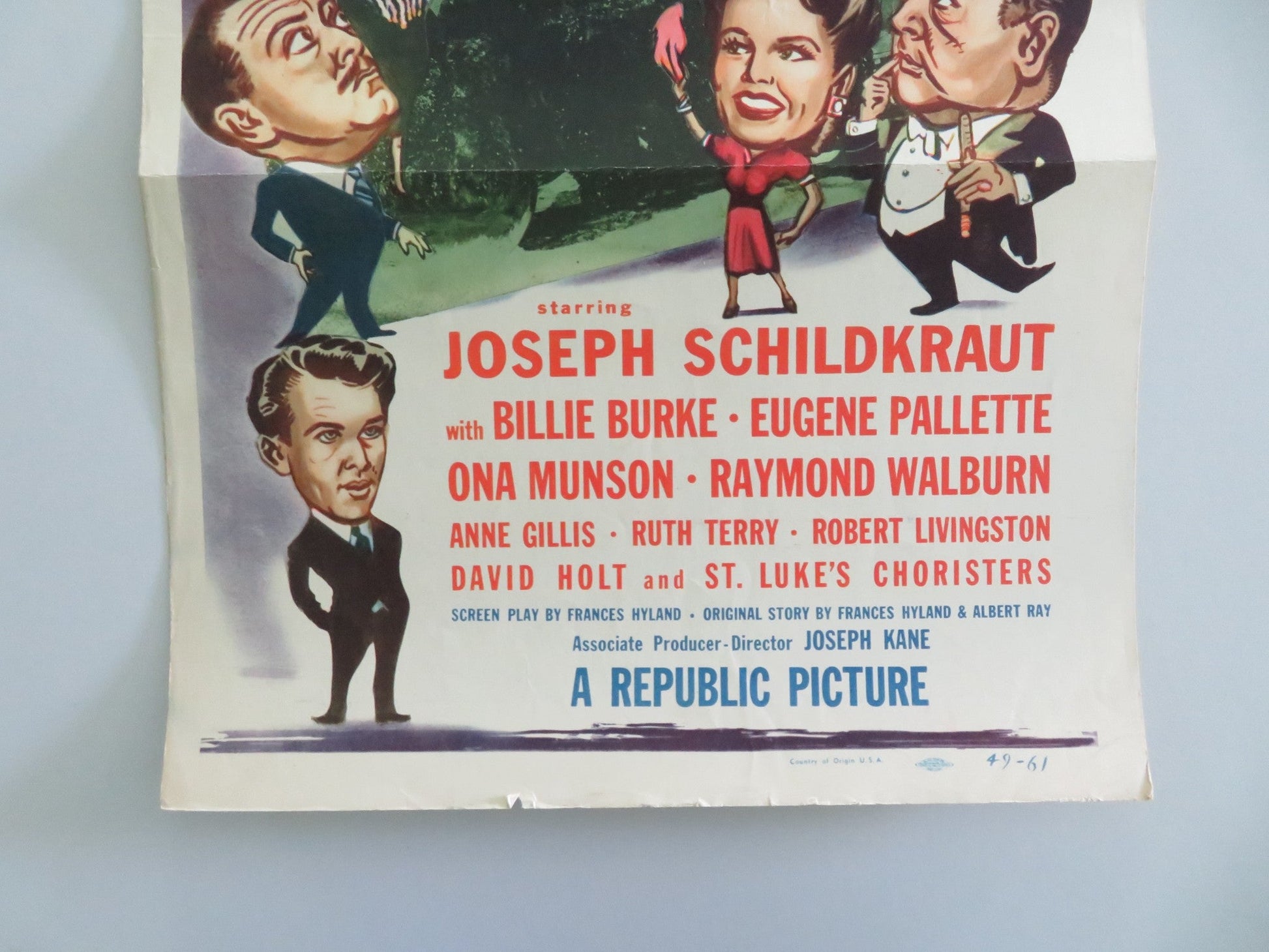The Castaway US Insert Poster Joseph Schildkraut Billie Burke 1949 Movie posters