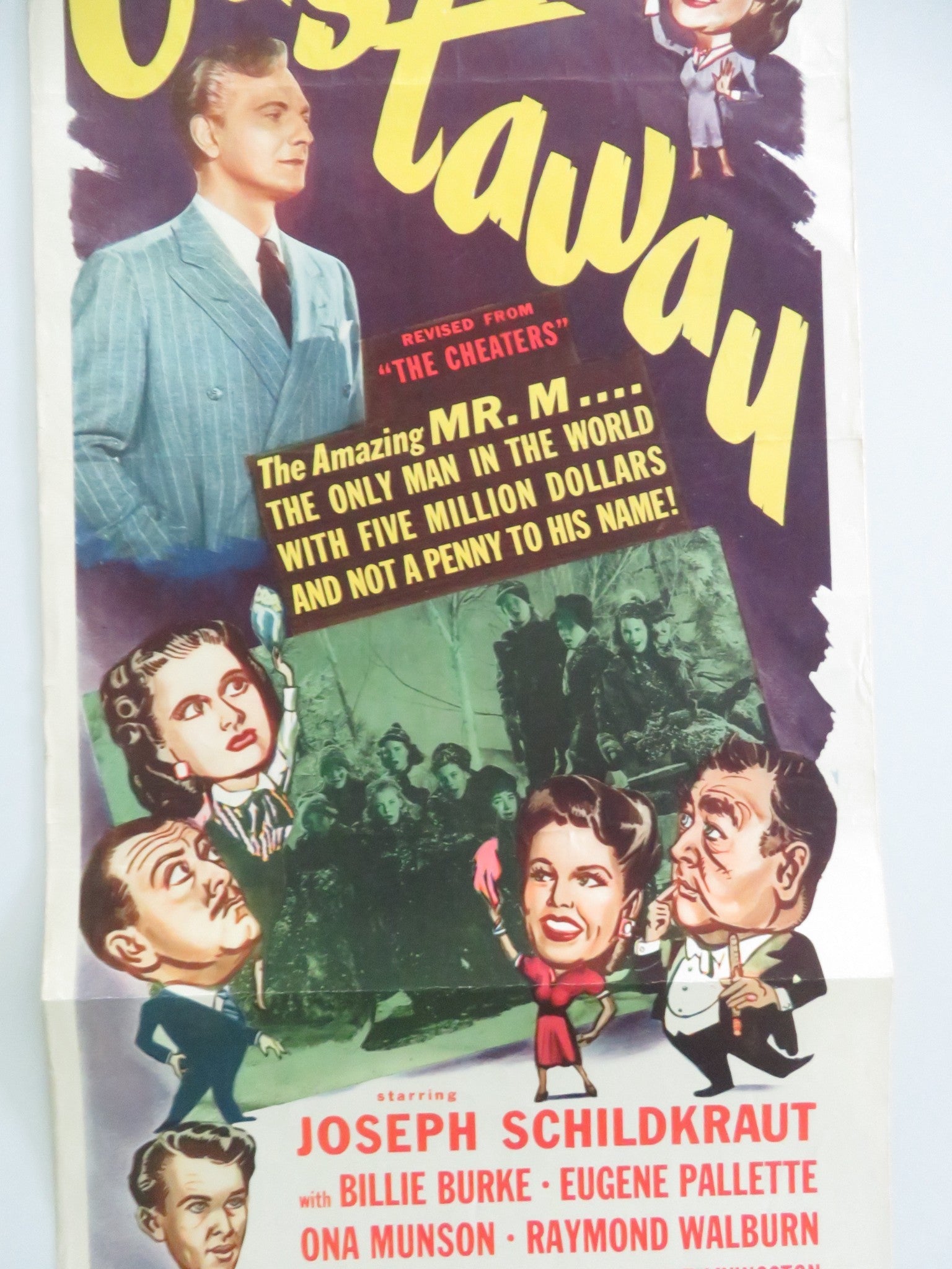 The Castaway US Insert Poster Joseph Schildkraut Billie Burke 1949 Movie posters