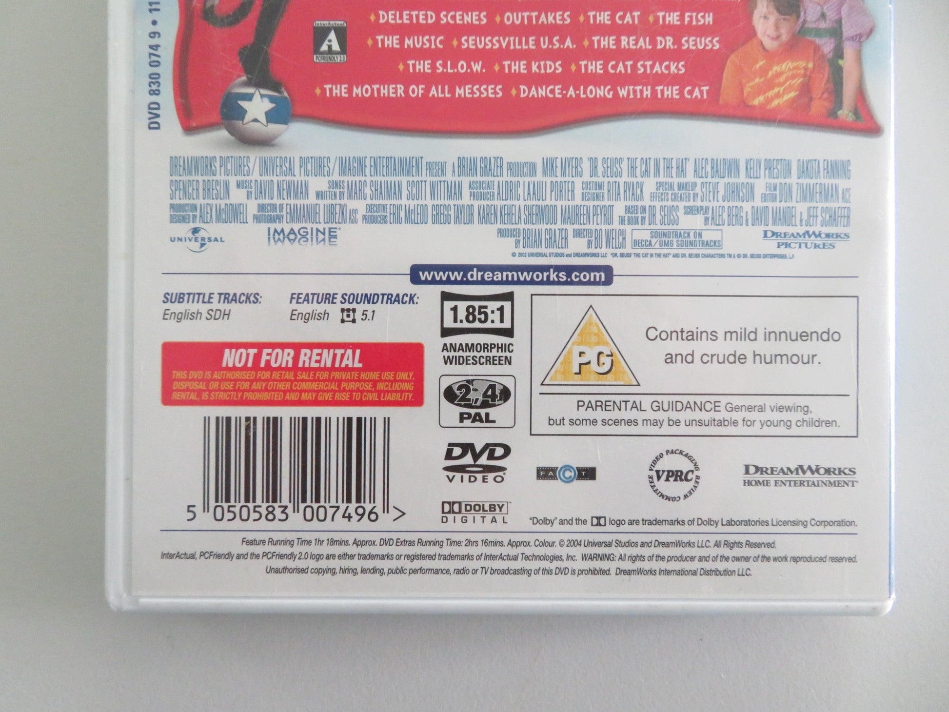 The Cat in the Hat (DVD) Mike Myers Alec Baldwin 2003 Region 2, 4 Movie posters