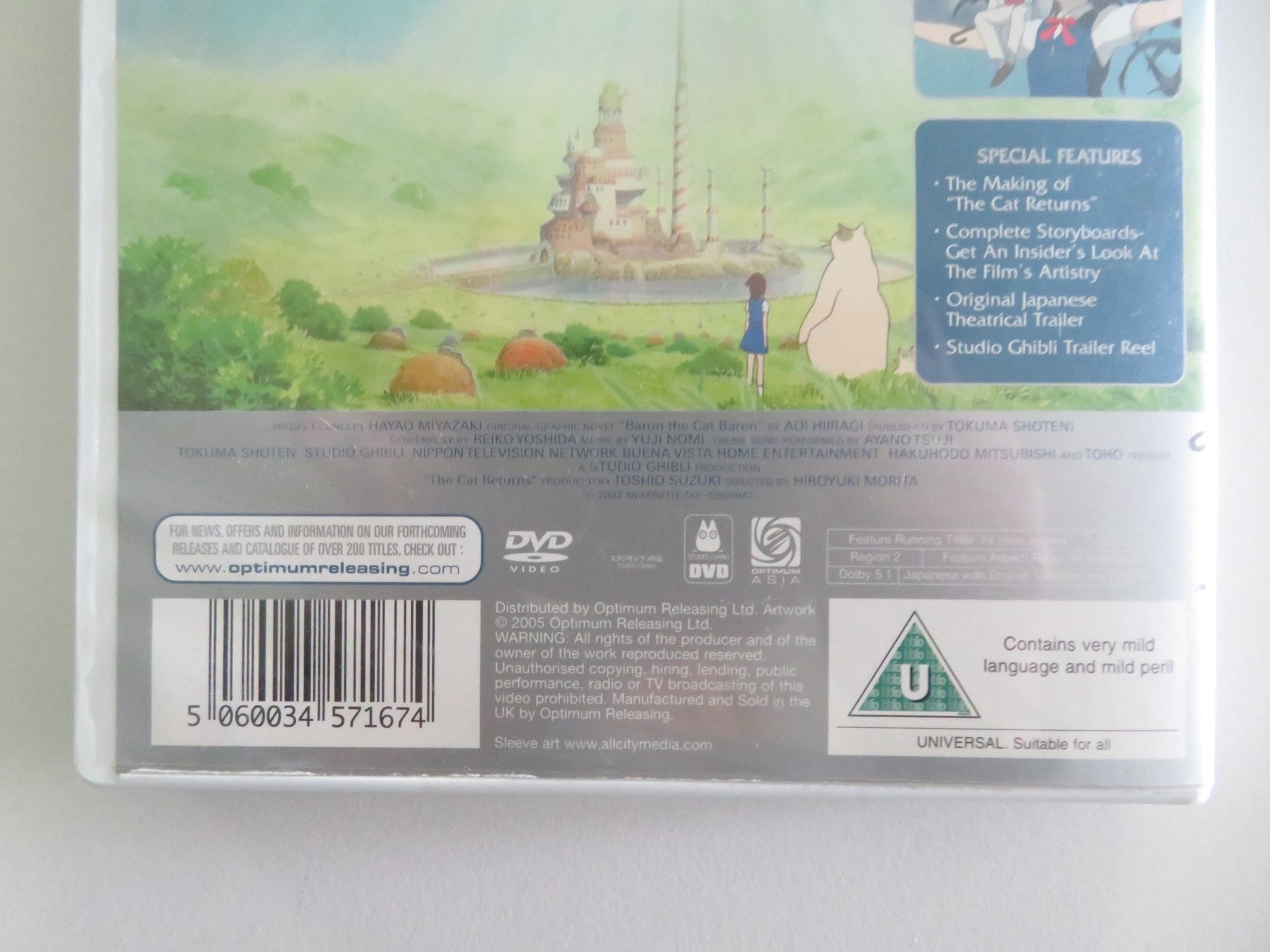 The Cat Returns (DVD) Studio Ghibli Chizuru Ikewaki Aki Maeda 2002 Region 2 Movie posters