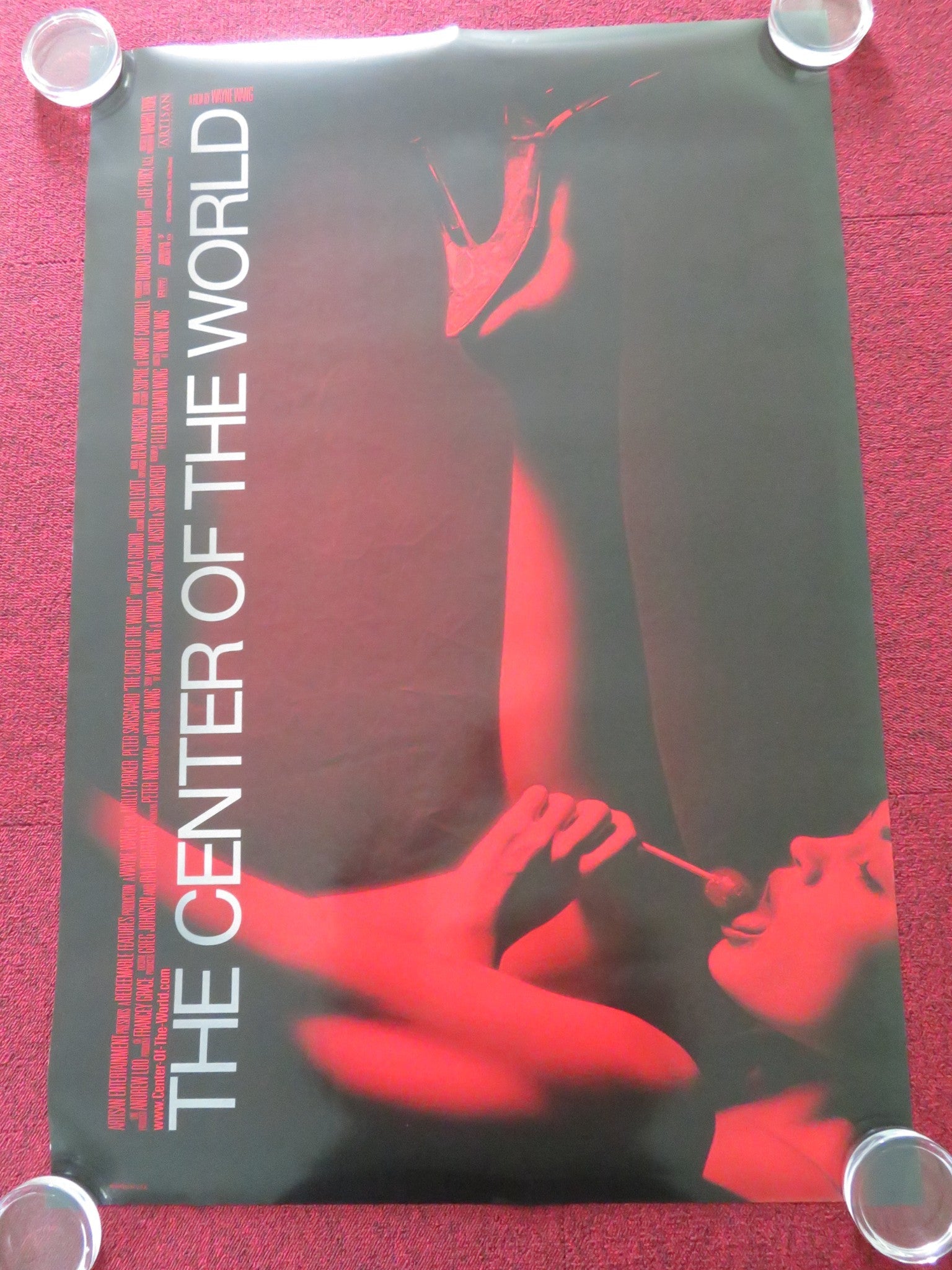 THE CENTER OF THE WORLD US ONE SHEET ROLLED POSTER PETER SARSGAARD 2001 Rendezvous Cinema Movie posters