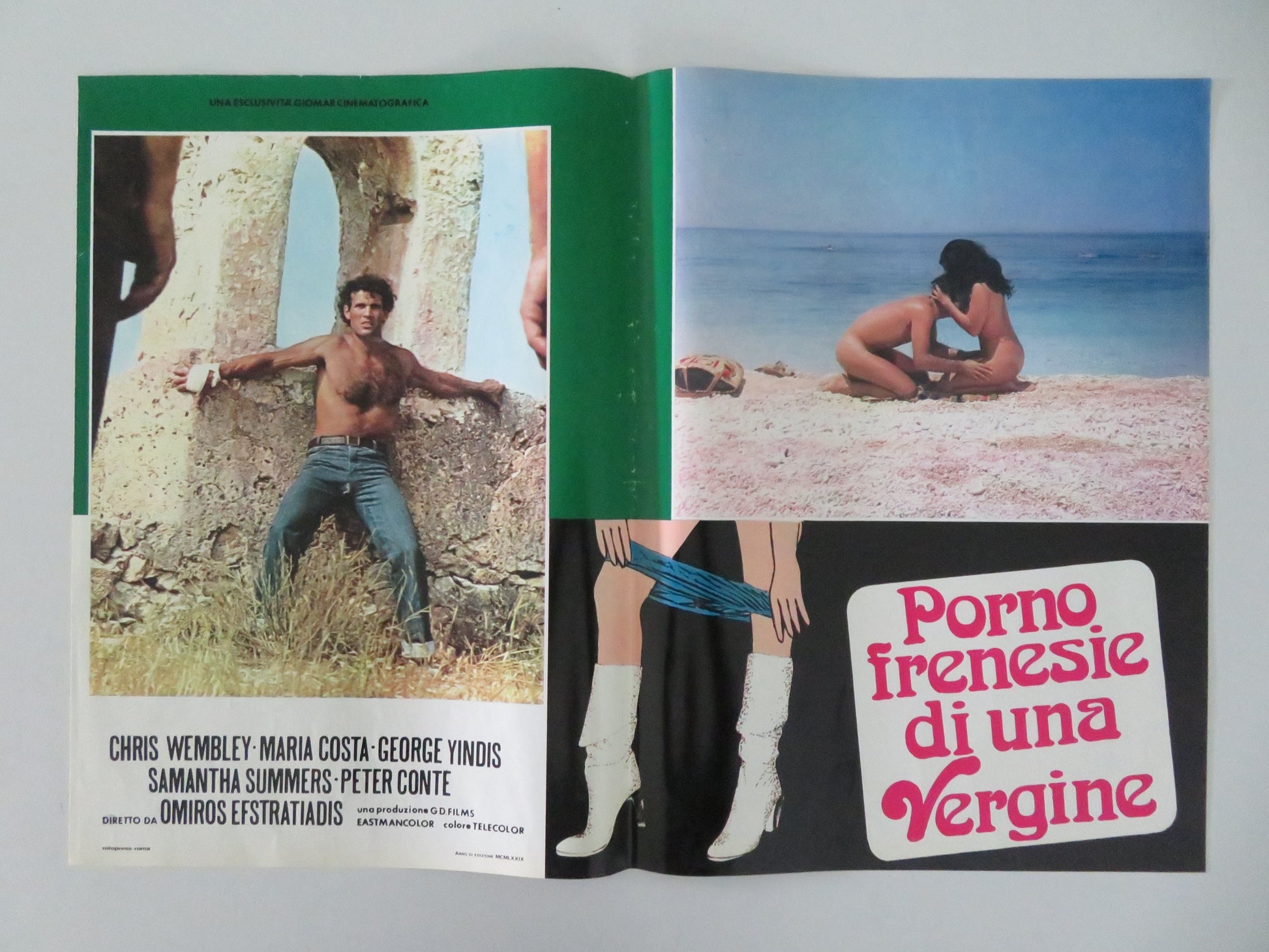 The Ceremony - A Italian Fotobusta Poster Hristos Nomikos Maria Konsta 1977 Movie posters