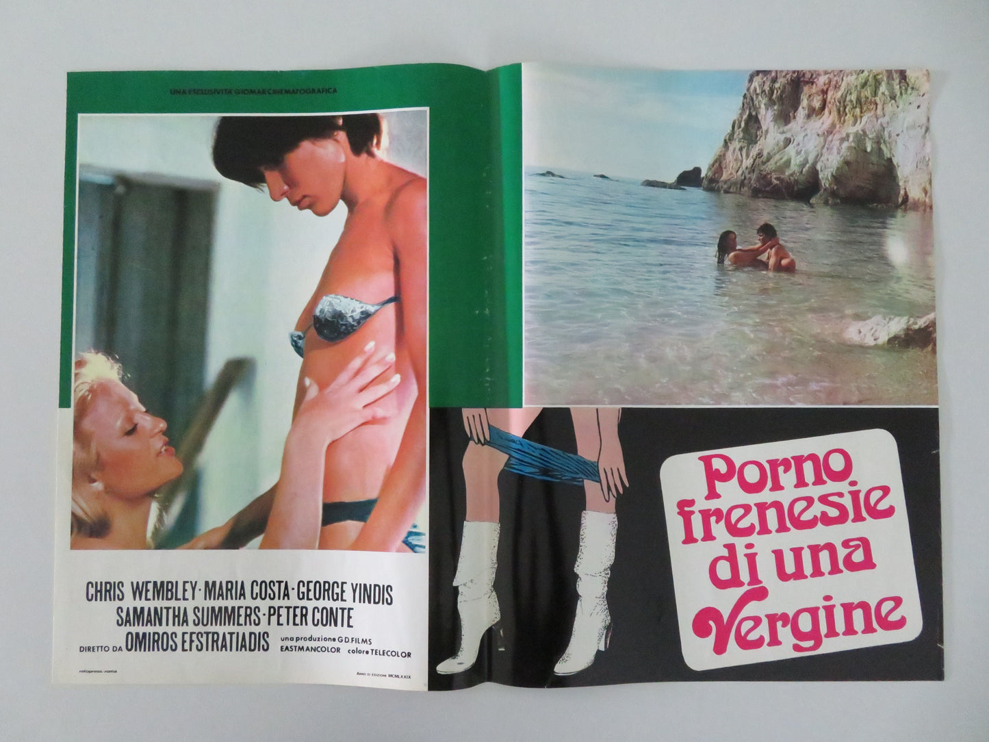 The Ceremony - B Italian Fotobusta Poster Hristos Nomikos Maria Konsta 1977 Movie posters