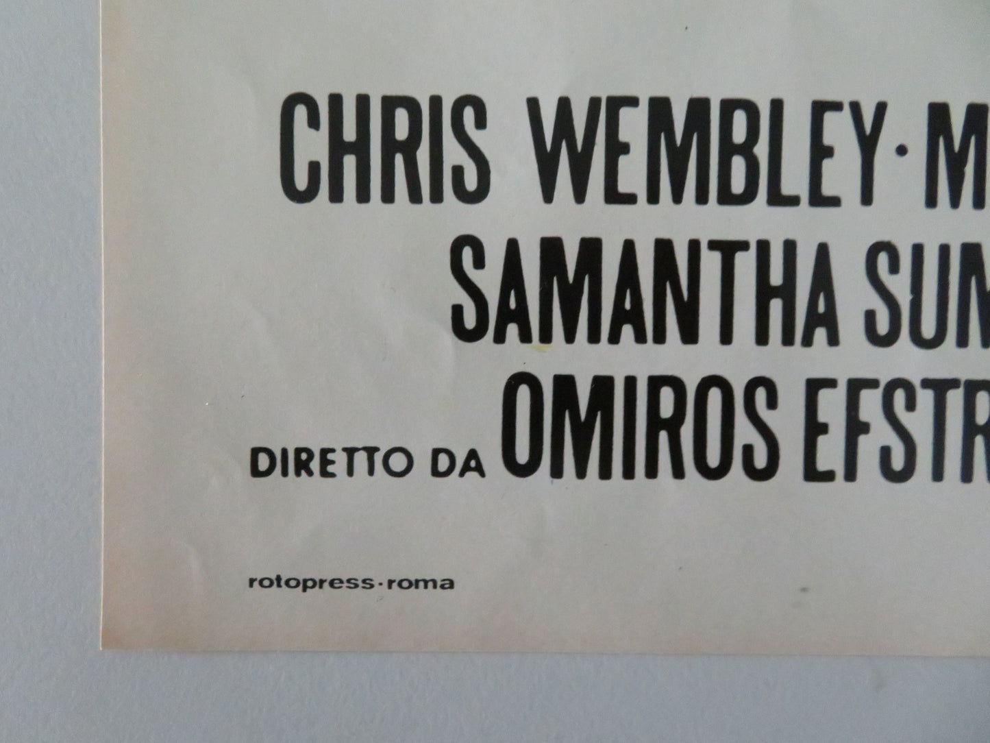 The Ceremony - C Italian Fotobusta Poster Hristos Nomikos Maria Konsta 1977 Movie posters
