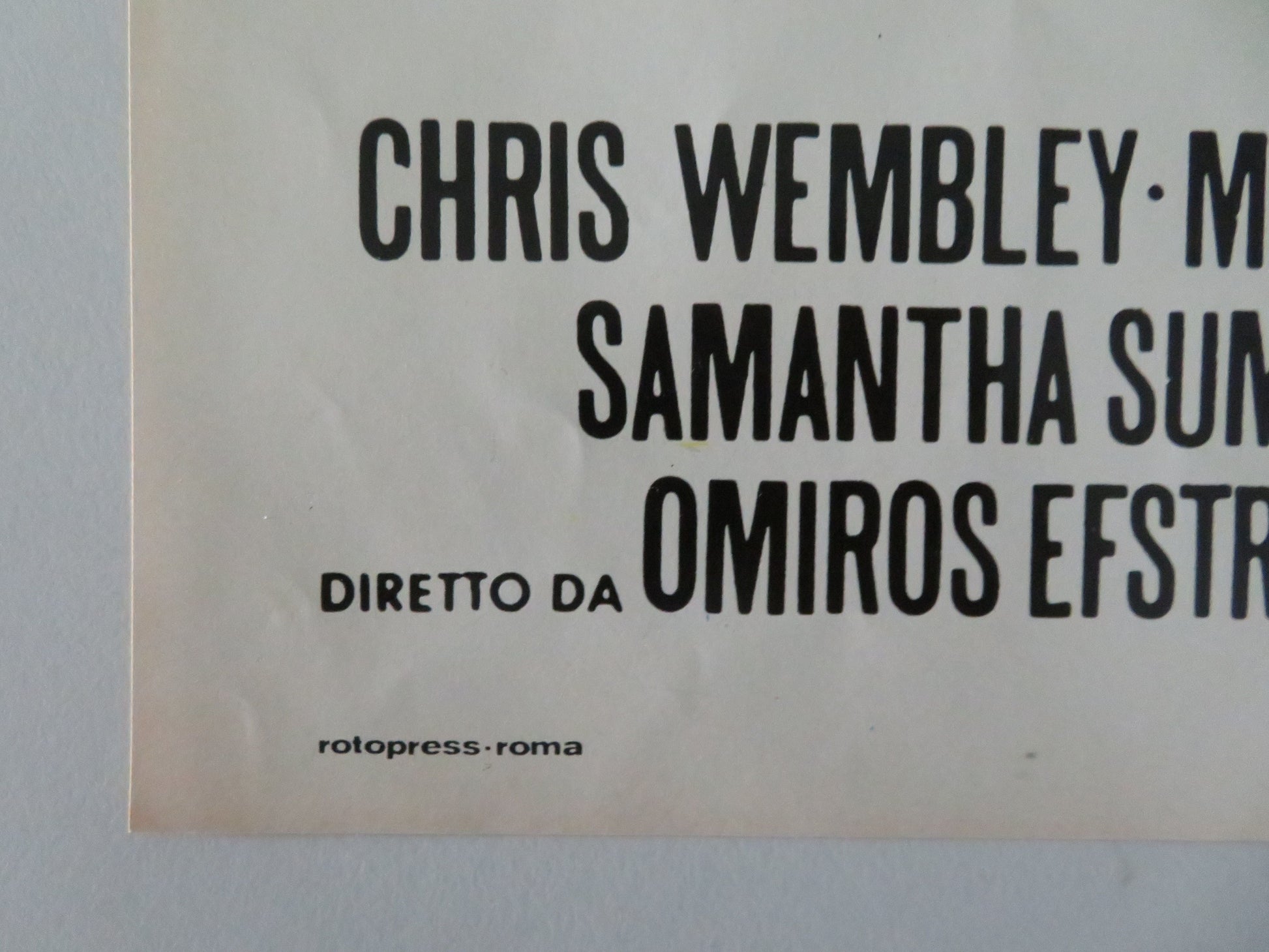 The Ceremony - C Italian Fotobusta Poster Hristos Nomikos Maria Konsta 1977 Movie posters