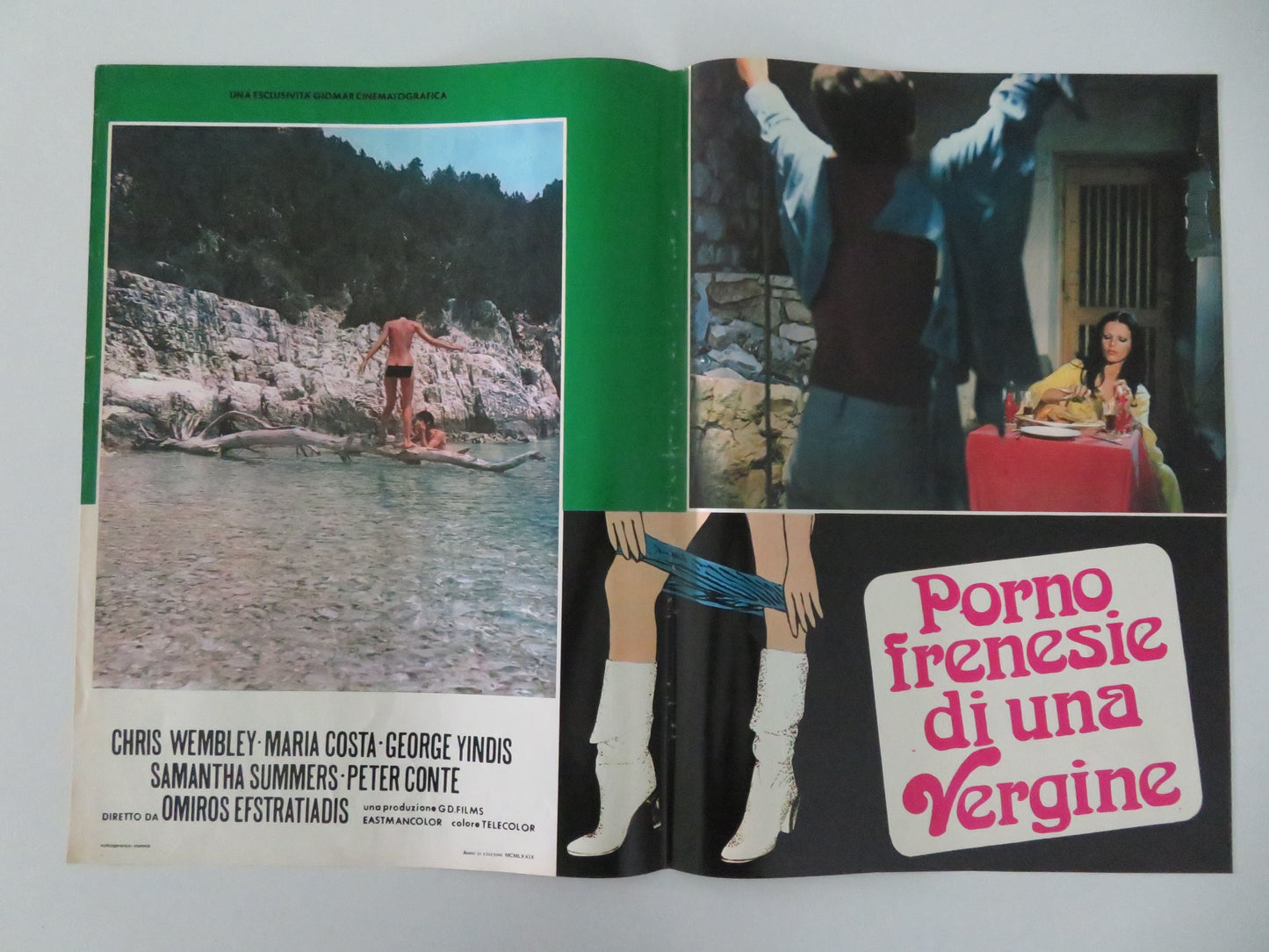 The Ceremony - D Italian Fotobusta Poster Hristos Nomikos Maria Konsta 1977 Movie posters