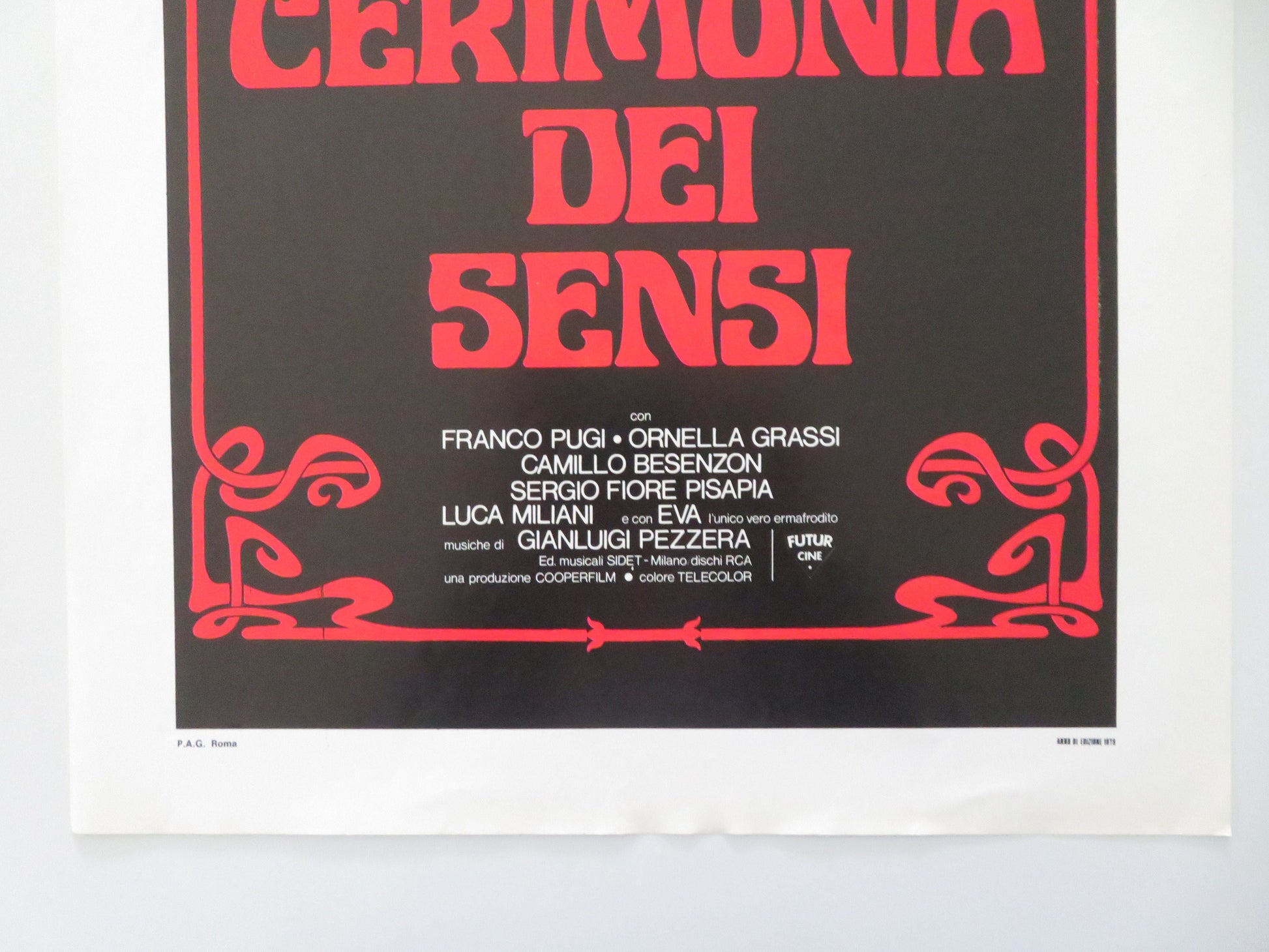 The Ceremony of the Senses Italian Locandina Poster Franco Pugi Grassi 1979 Movie posters