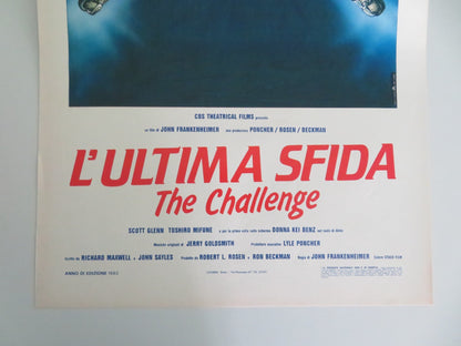 THE CHALLENGE ITALIAN LOCANDINA POSTER SCOTT GLENN TOSHIRO MIFUNE 1983 Movie posters