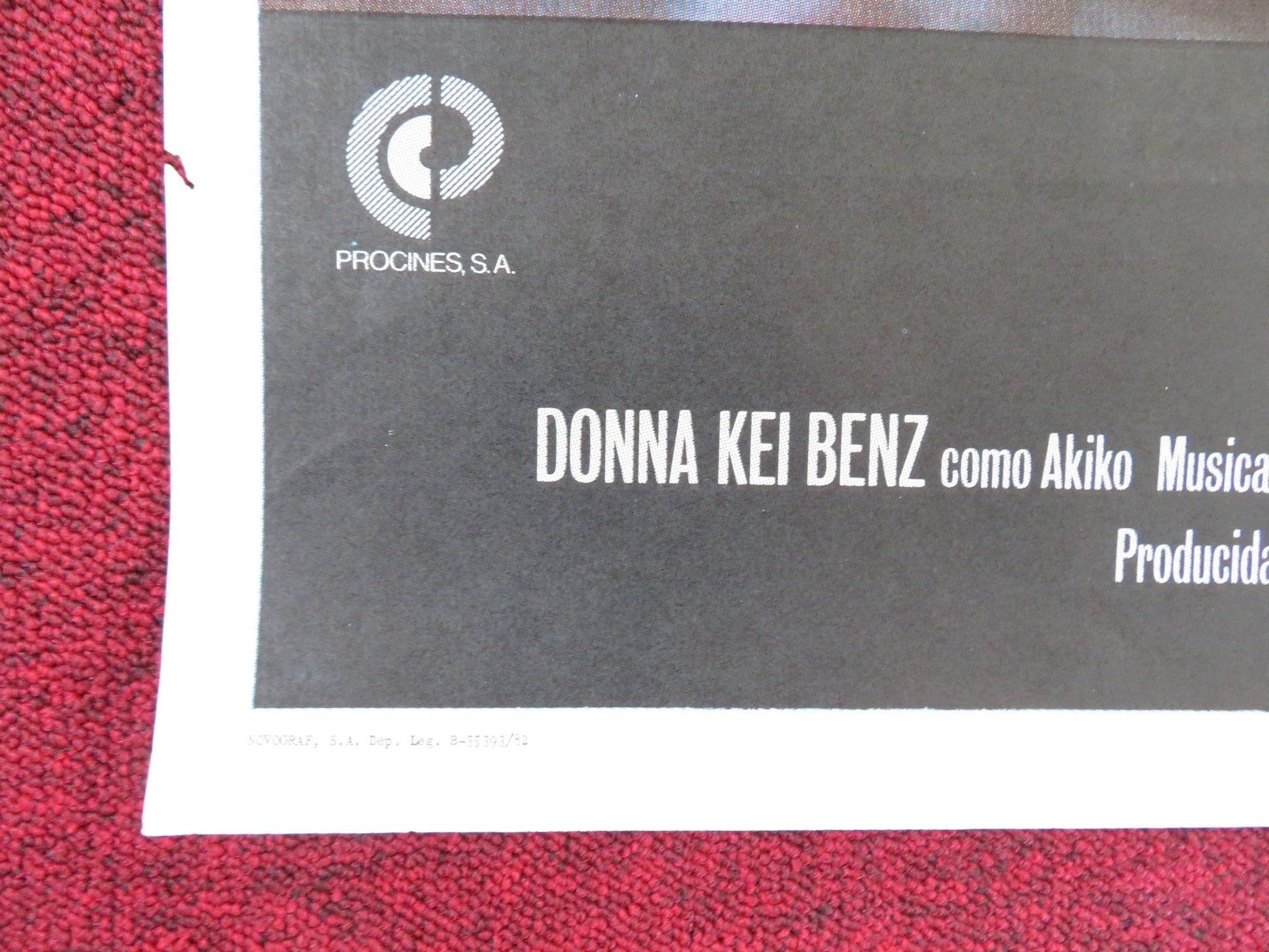 THE CHALLENGE SPANISH POSTER SCOTT GLENN TOSHIRO MIFUNE 1982 Rendezvous Cinema Movie posters