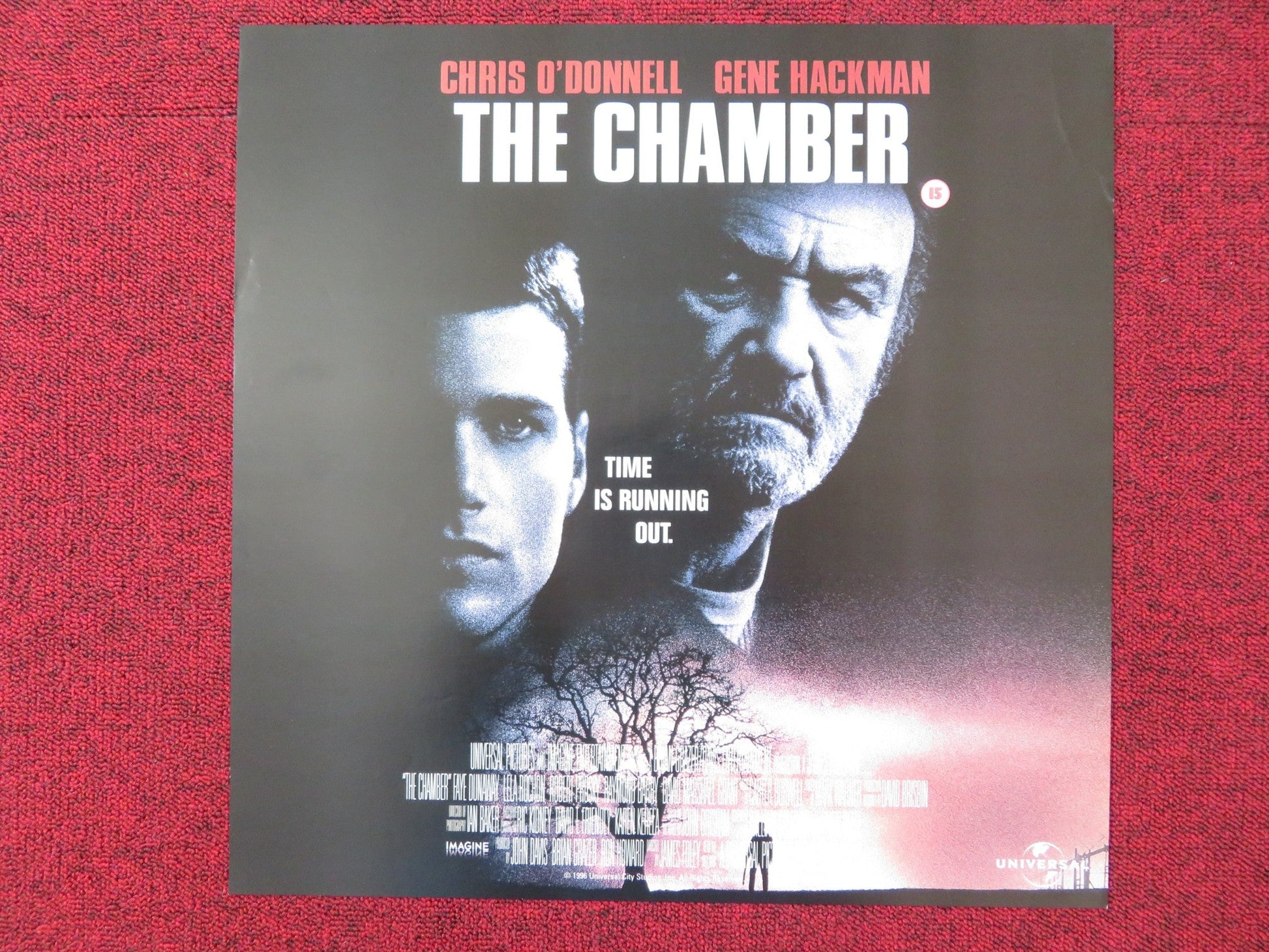 THE CHAMBER VHS VIDEO POSTER CHRIS O'DONNELL GENE HACKMAN 1996 Rendezvous Cinema Movie posters