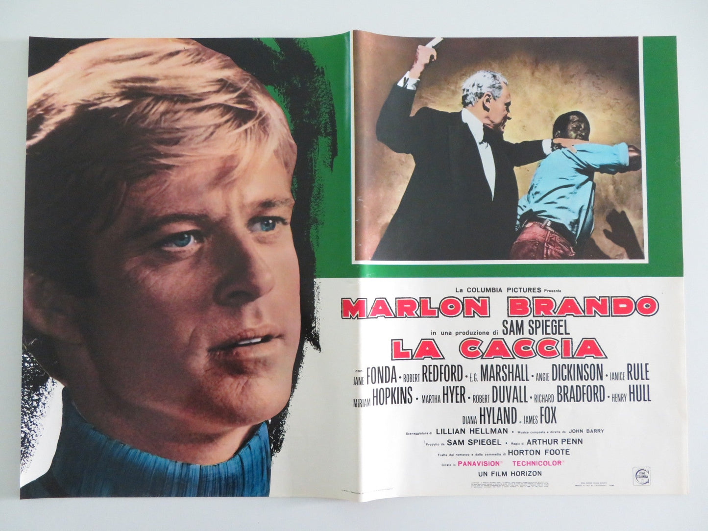 THE CHASE - C ITALIAN FOTOBUSTA POSTER MARLON BRANDO JANE FONDA REDFORD R1970S Rendezvous Cinema Movie posters