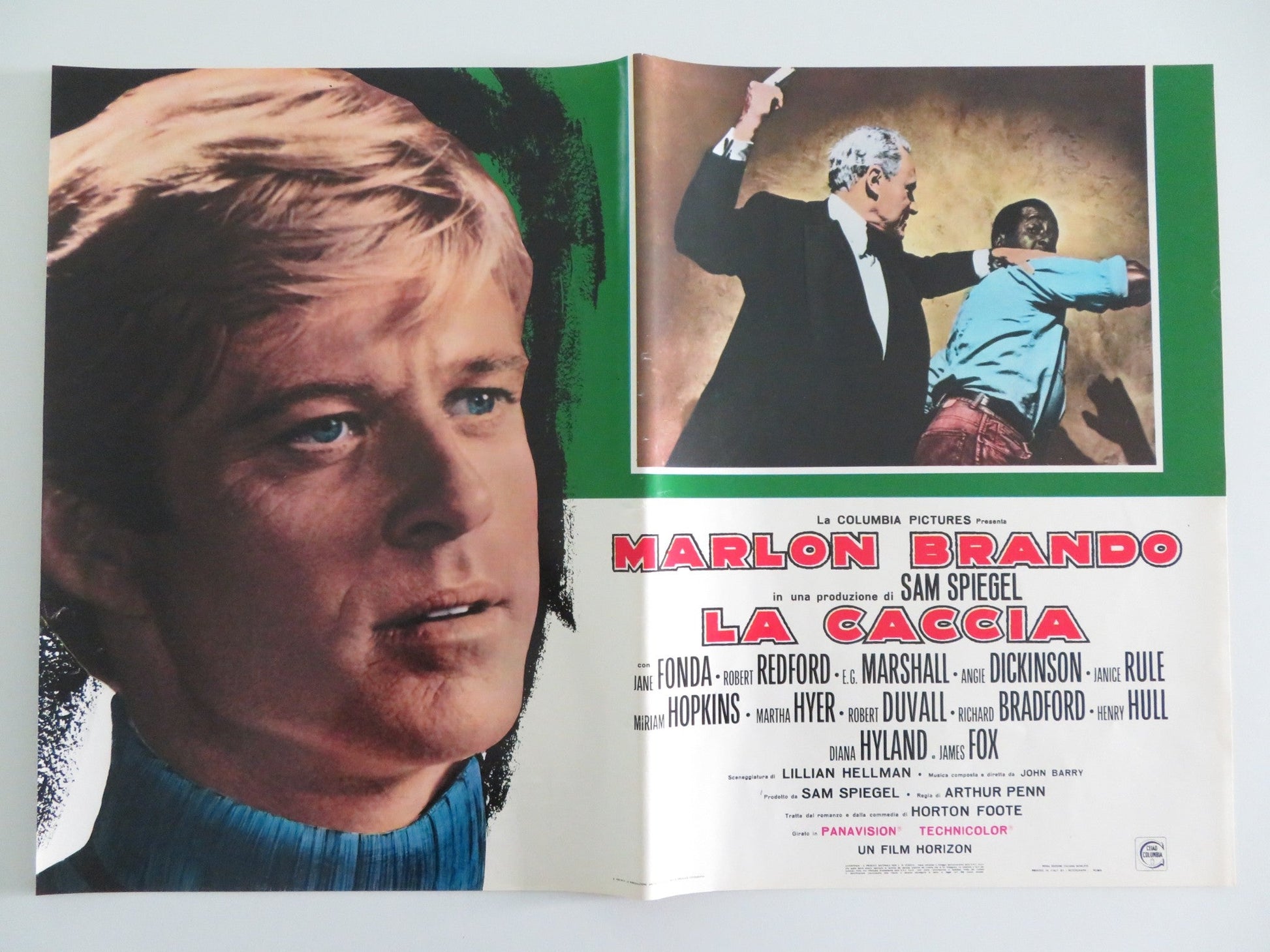 THE CHASE - C ITALIAN FOTOBUSTA POSTER MARLON BRANDO JANE FONDA REDFORD R1970S Rendezvous Cinema Movie posters