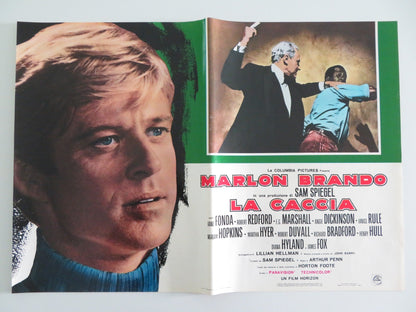 THE CHASE - C ITALIAN FOTOBUSTA POSTER MARLON BRANDO JANE FONDA REDFORD R1970S Rendezvous Cinema Movie posters