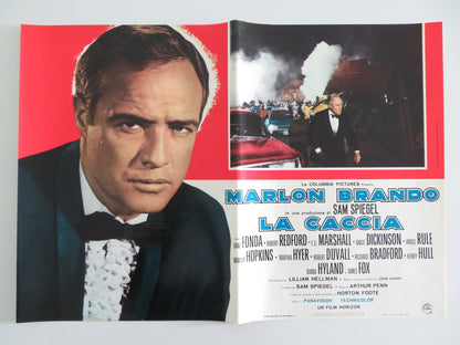 THE CHASE - D ITALIAN FOTOBUSTA POSTER MARLON BRANDO JANE FONDA REDFORD R1970S Rendezvous Cinema Movie posters
