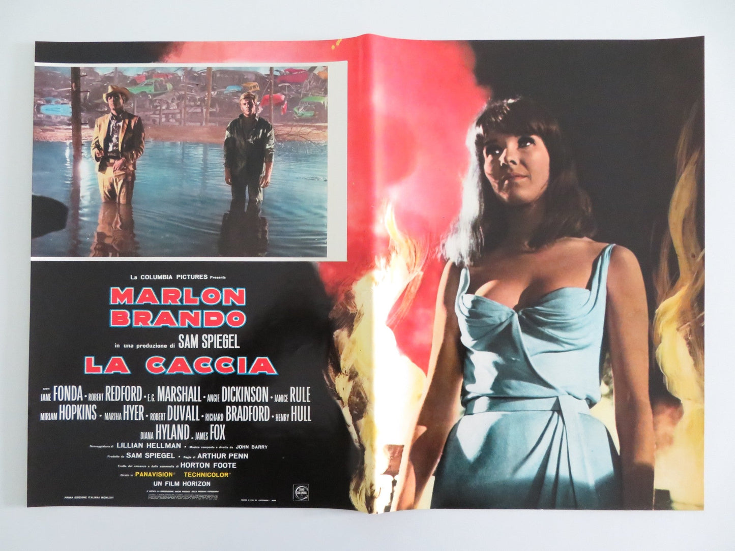 THE CHASE - G ITALIAN FOTOBUSTA POSTER MARLON BRANDO JANE FONDA REDFORD R1970S Rendezvous Cinema Movie posters