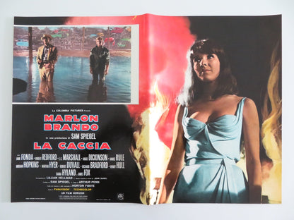 THE CHASE - G ITALIAN FOTOBUSTA POSTER MARLON BRANDO JANE FONDA REDFORD R1970S Rendezvous Cinema Movie posters